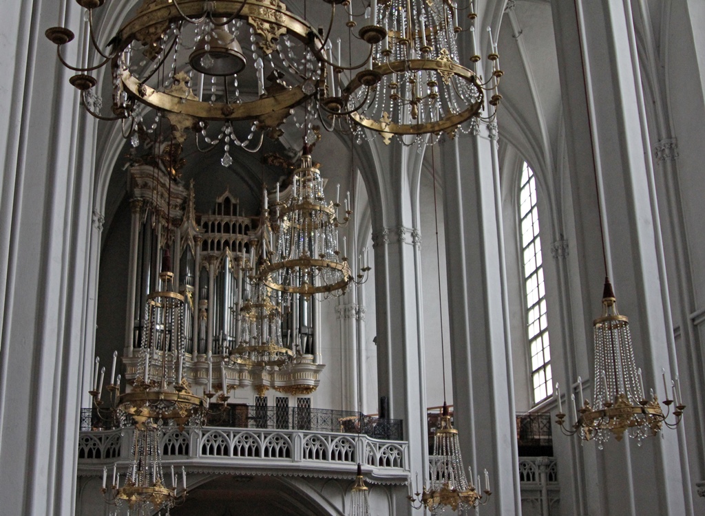 Chandeliers and Organ